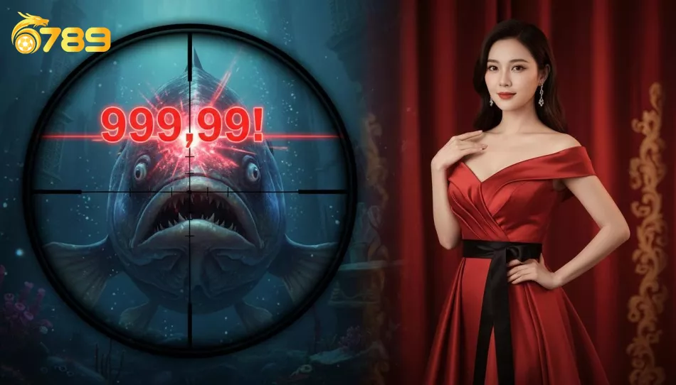 Ngắm bắn chuẩn xác vào đầu mục tiêu khi chơi Bắn Cá 6789